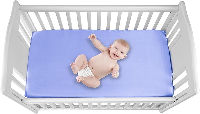 GUNTAIL 2 Pack Satin Soft Crib Sheet - Image 2