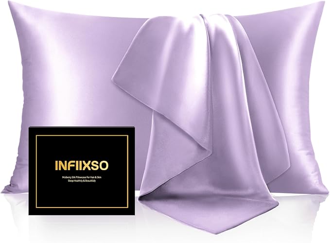 INFIIXSO Mulberry Silk Pillow Case King Size, Silk Pillowcase by INFIIXSO