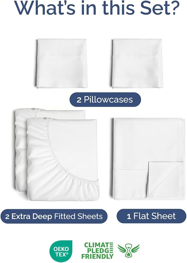 Extra Deep Split King Sheet Set - Image 2