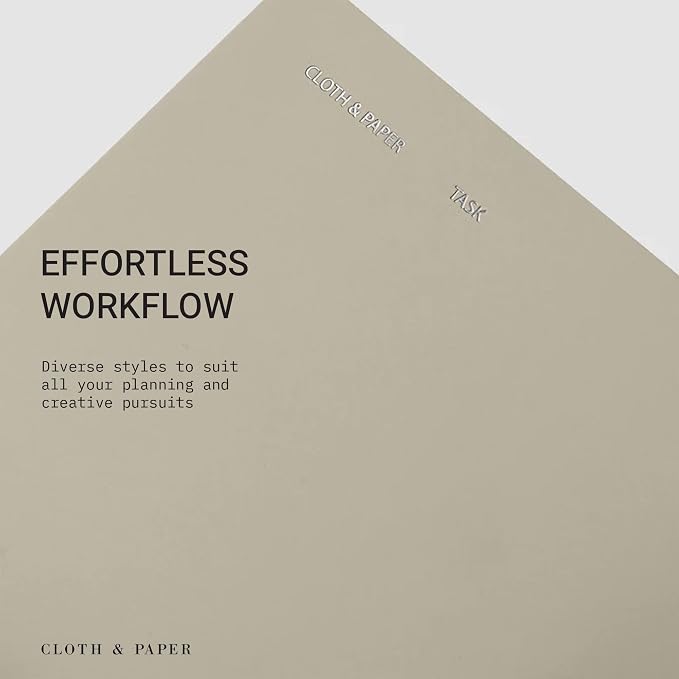 Cloth & Paper Travel Notebook | Task Planner – Ristretto | A5 Slim To-Do List - Image 5