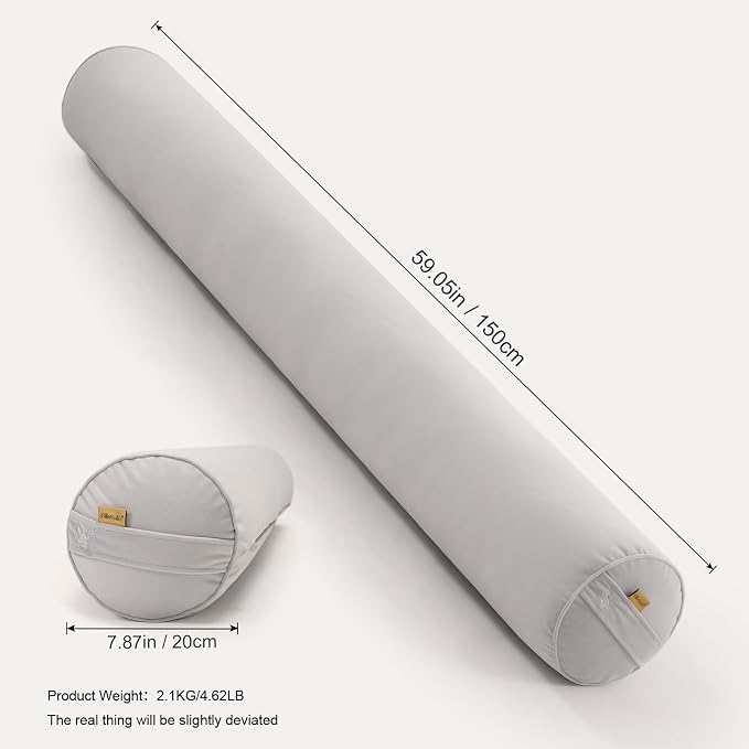 Body Pillow for Adults, Long Round Pillow, Big Cylindrical Pillow, Large Full - Image 2