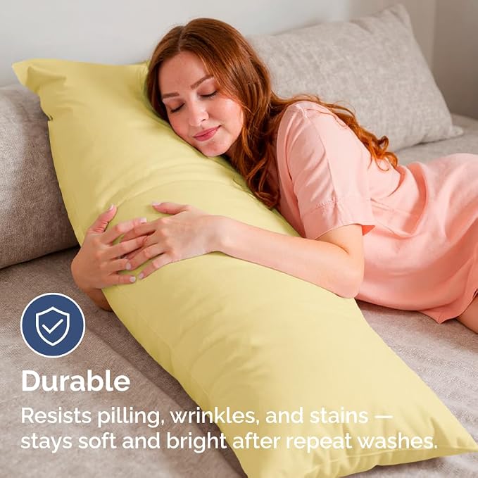 Body Pillowcases Set of 2-20x54 Long Body Pillow Case - Image 5