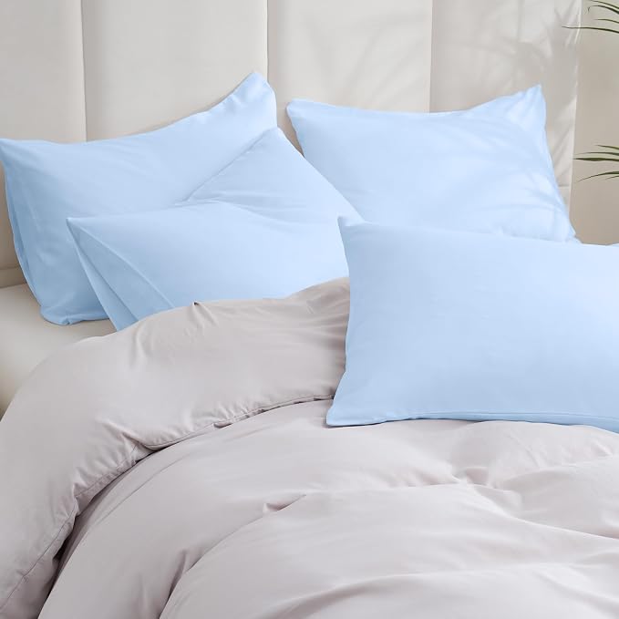 ZPECC Pillow Cases Queen Size Set of 4, 20x30 Envelope Closure Pillowcases - Image 2
