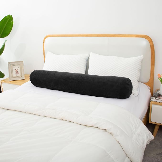 1 MIDDLE ONE Round Body Pillow for Adults, Long Bolster Pillow for Bed - Image 5
