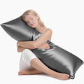 MR&HM Satin Body Pillow Cover, Soft and Breathable Body Pillow Case by MRHM