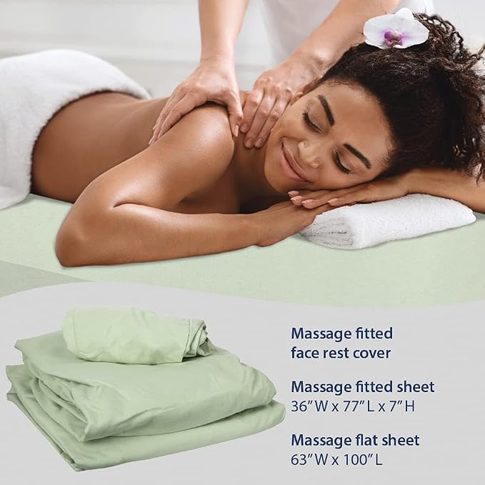 ForPro Professional Collection Premium Microfiber 3-Piece Massage Sheet Set - Image 5