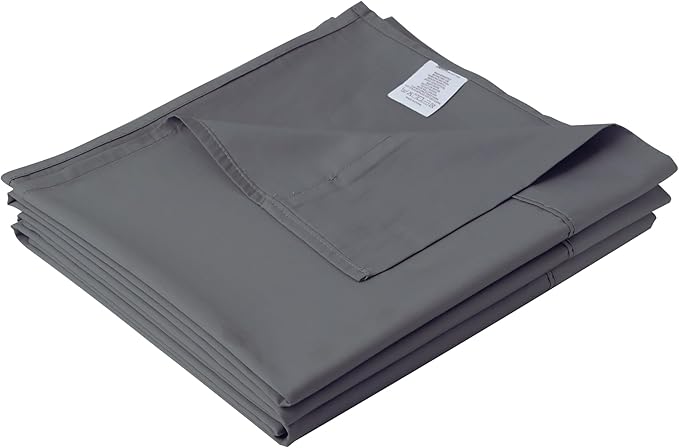 Cotton Cal King Flat Sheet Only, 600 Thread Count 100% Egyptian Cotton Top by ZaizaiHome