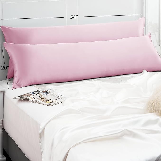 Satin Body Pillow Cover 1pc, Silky Body Pillow Pillowcase Similar to Silk - Image 4
