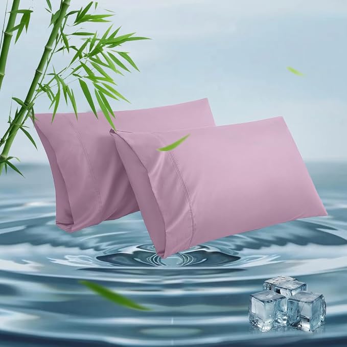 King Pillowcases, Cooling Viscose from Bamboo Pillow Covers by ParkdenyMattressProtector