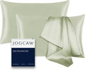 2 Pack 100％ Silk Pillowcase for Hair and Skin, Soft Breathable Smooth Cooling by Jogcaw