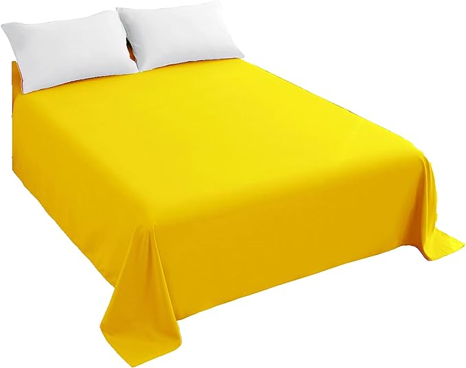 Sfoothome Flat Sheet Single, 1 Pack Solid Flat Sheet Smooth Touch Hotel Quality by Sfoothome