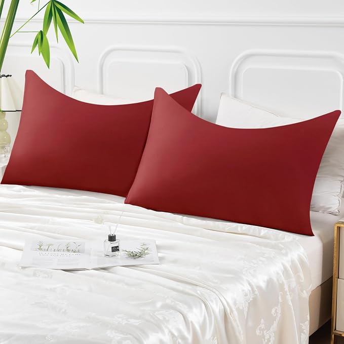 Curved Pillow Case King Size, Side Sleeper Pillow Cases Cover Cooling Rayon - Image 7