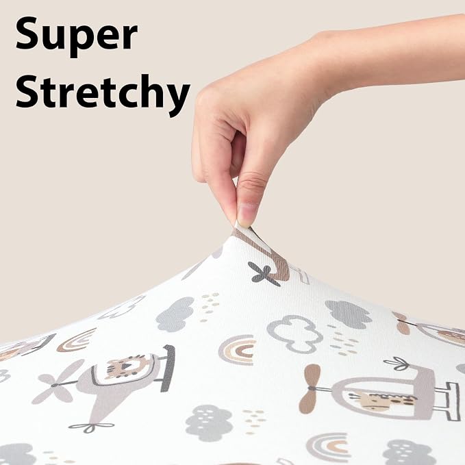 Baby Crib Sheets for Boys and Girls, 3 Pack Toddler Bed Sheets for 52”x28” - Image 4