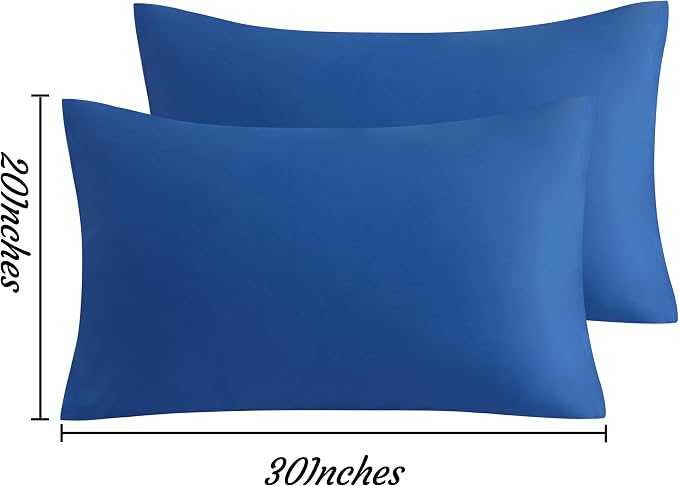NTBAY Queen Pillow Cases Set, 2 Pack Brushed Microfiber 20x30 Inches, Stain - Image 6