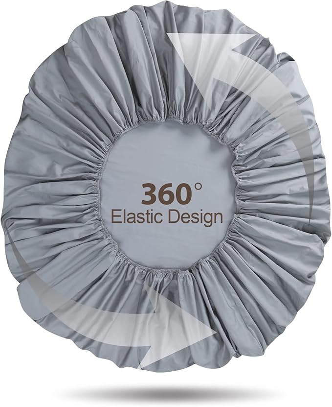100% Egyptian Cotton Fitted Sheet Twin Size Gray, 600 Thread Count, 8-16" Deep - Image 7