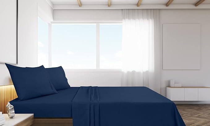 Royale Linens 2 Pack Bulk Flat Sheet Set - Image 7
