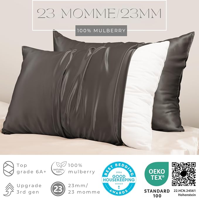 PROMEED 100% Silk Pillowcase 2 Pack - Image 2