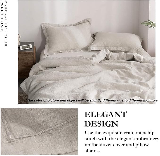 Simple&Opulence 100% Linen Duvet Cover Set - Image 9
