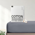 FreshCulture Pure Cotton Fitted Sheets Queen Size, 300 Thread Count Percale by FreshCulture