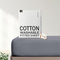 FreshCulture Pure Cotton Fitted Sheets California King Size, 300 Thread Count by FreshCulture