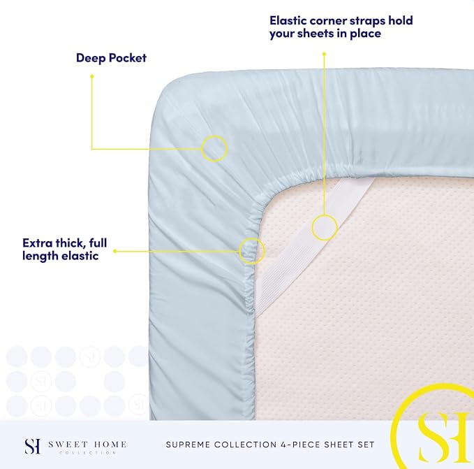 Twin Sheets - Breathable Luxury Sheets - 1800 Supreme Collection Extra Soft - Image 5