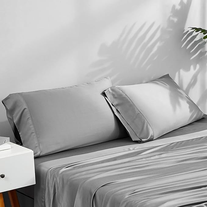 ACCURATEX Cooling Pillow Cases King Size Set of 2, Rayon Derived from Bamboo - Image 2