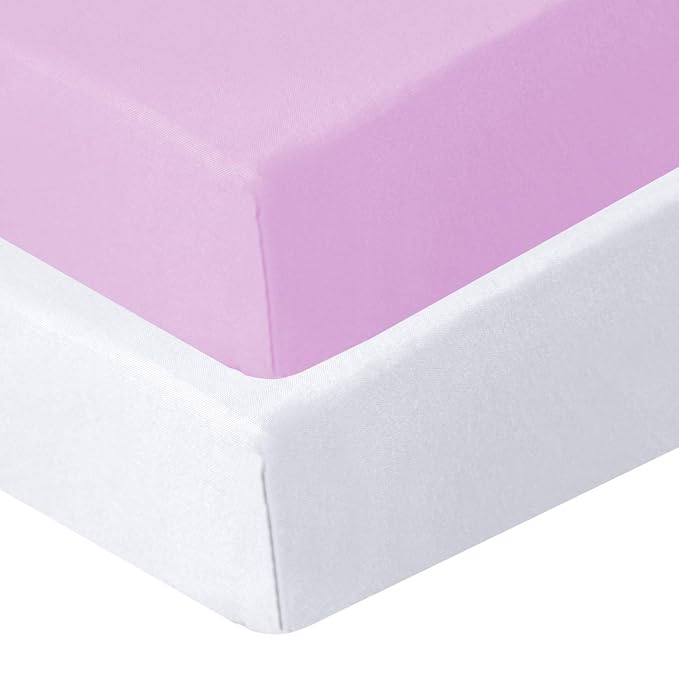 Biloban Pack and Play Sheets Fitted, 2 Pack Pack and Play Sheet Fits - Image 5
