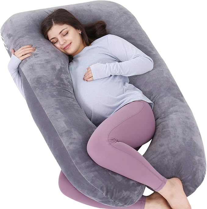 AS AWESLING Pregnancy Pillow, U Shaped Full Body Pillow, Support and Maternity by ASAWESLING