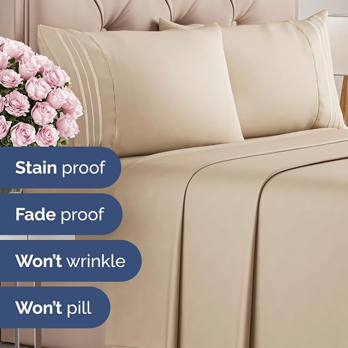 Cal King Size Flat Sheets - Image 7