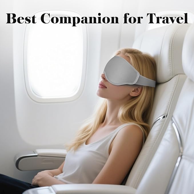 Fygrip 3D Eye Mask Sleep Mask for Men & Women, 100% Pressure-Free & Light - Image 7