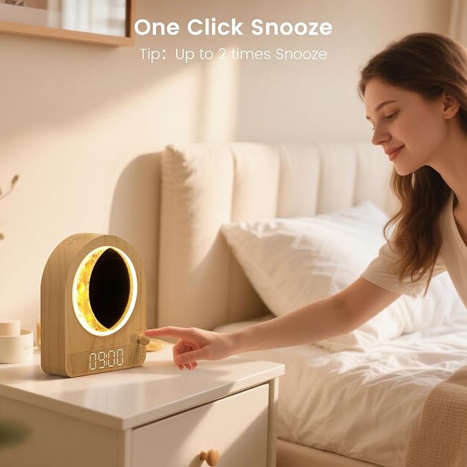 Sunrise Alarm Clock, Dual Alarms, 30/60/90min Timer, Easy Snooze - Image 7