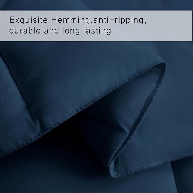 COHOME Twin/Twin XL Size Comforter, All-Season Quilted Down Alternative Duvet - Image 5
