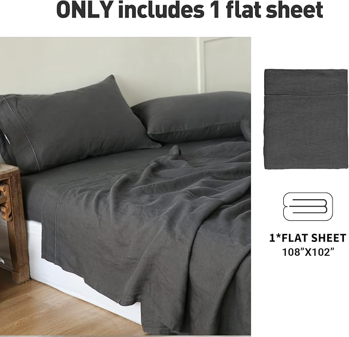 Simple&Opulence French Linen Flat Sheet - Image 6
