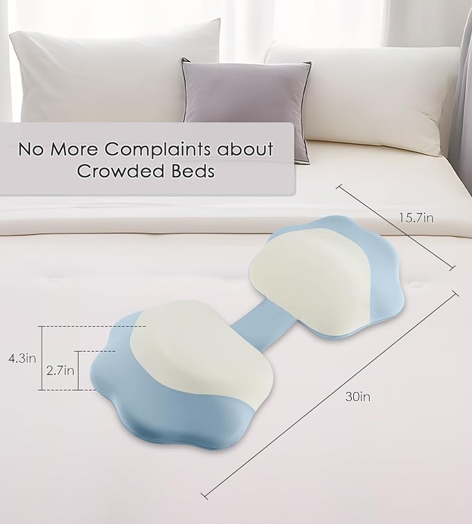 Memory Foam Maternity Pillow for Sleeping, Pregnancy Pillows Support for Back - Image 2