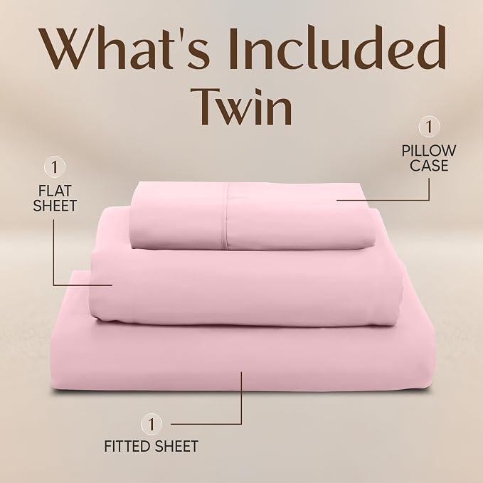 Utopia Bedding Twin Sheet Set – 3 Piece Bed Sheets - Image 3
