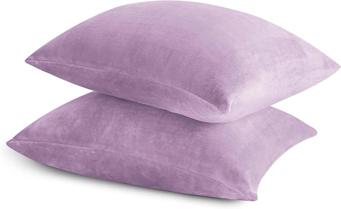 BEDELITE Flannel Pillowcases Standard Set of 2, Super Soft Fleece Pillow Case - Image 9
