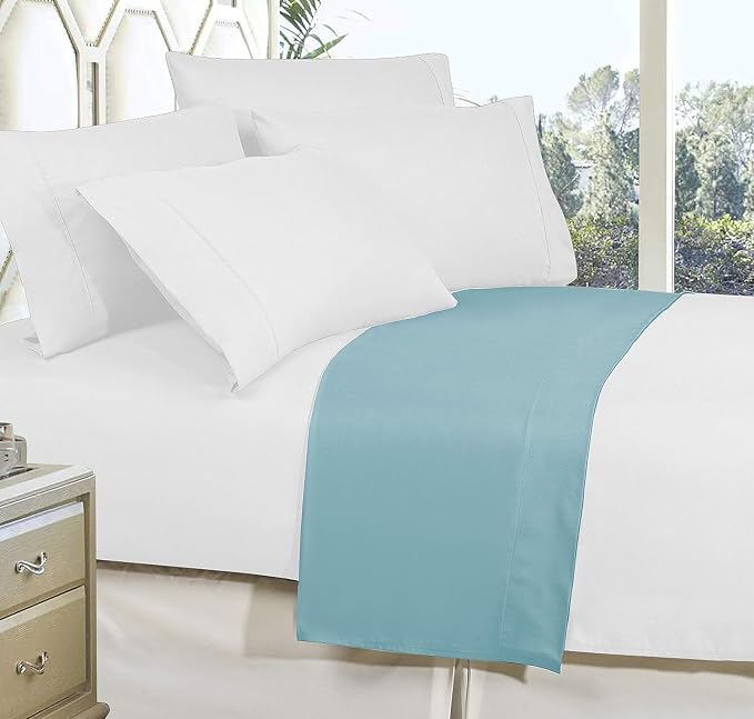 Elegant Comfort Premium Hotel Quality 1-Piece Flat Sheet, Luxury and Softest - Image 3