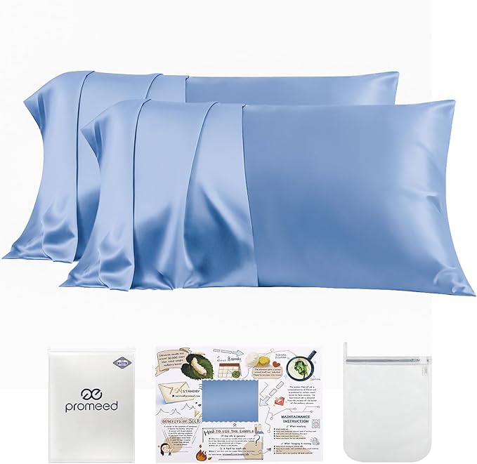 PROMEED 23 Momme Silk Pillowcase 2 Pack by PromeedTextile