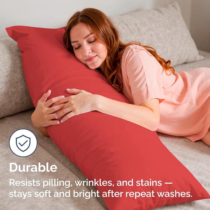Body Pillowcases Set of 4-20x54 Long Body Pillow Case - Image 4