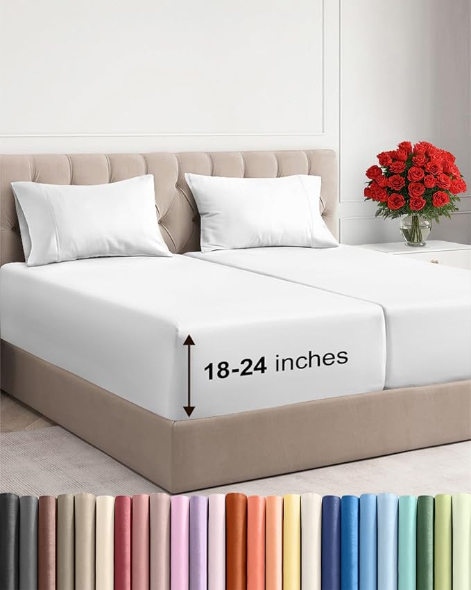 Extra Deep Split King Sheet Set by CGKUnlimited
