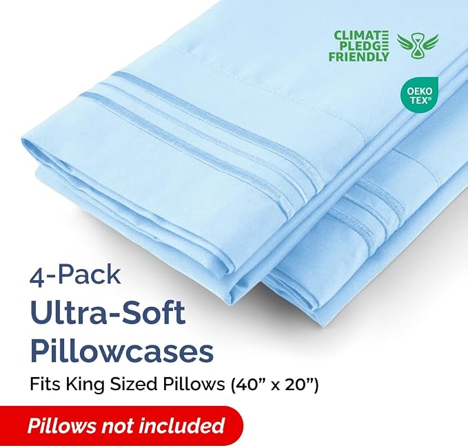 King Pillow Cases Set of 4 - Image 2