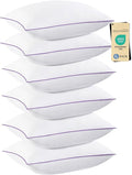 JOLLYVOGUE Pillows Standard Size Set of 6, Washable Supportive 6 Pack Bed by JOLLYVOGUE