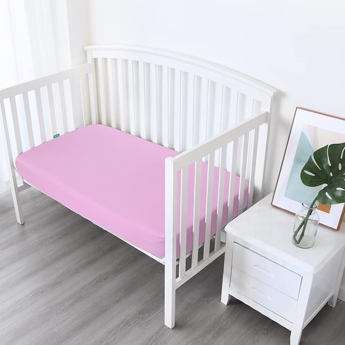 Biloban Crib Sheets Fitted, 2 Pack Crib Sheet Fits - Image 3