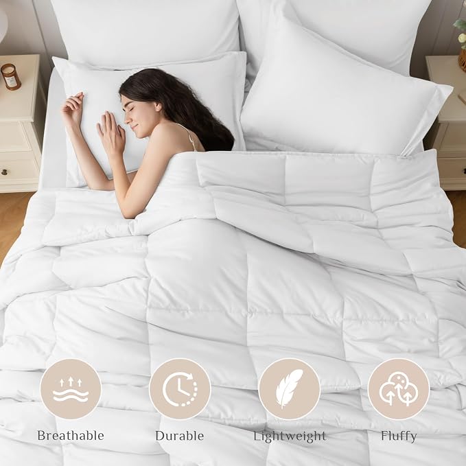 JOLLYVOGUE California King Comforter Set, Ultra-Soft Bed in a Bag Cal King Size - Image 2