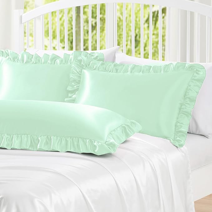 Homiest Ruffle Satin Pillowcase - Image 4