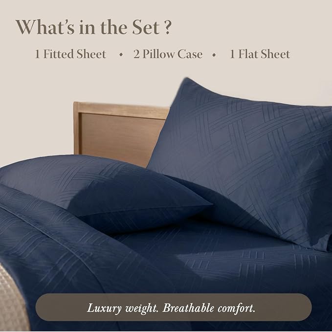 Threadmill King Size Sheets for King Mattress | 800 Thread Count Jacquard - Image 4