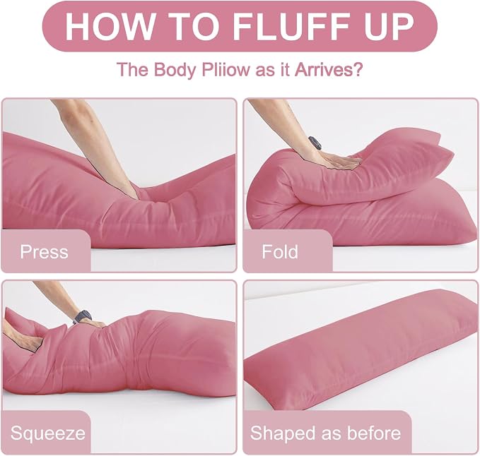 DOWNCOOL Large Body Pillow Insert- Breathable Full Body Pillow - Image 4