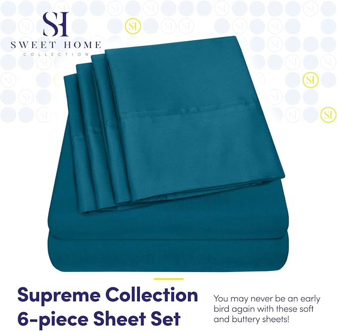 Queen Sheets Teal - Image 2