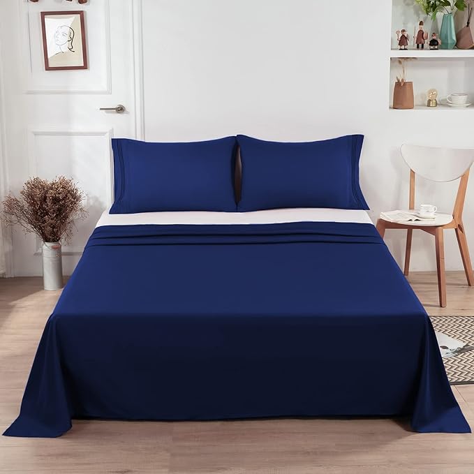 Lirex Flat Sheet, Queen Size Extra Soft Brushed Microfiber 1800 Microfiber Flat - Image 6