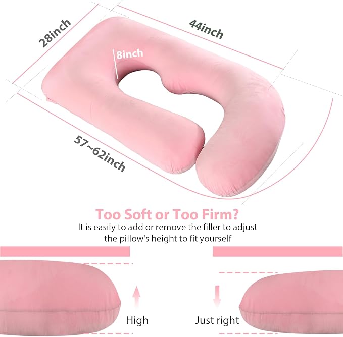 BATTOP Pregnancy Pillows for Sleeping- U Shaped Full Body Maternity Pillow - Image 7